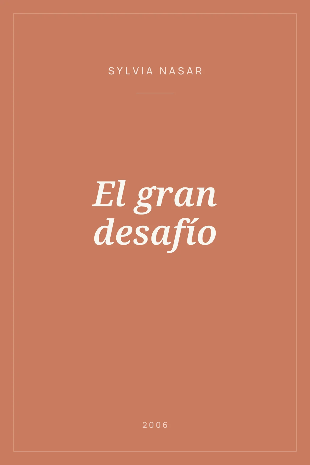 Portada de El gran desafío