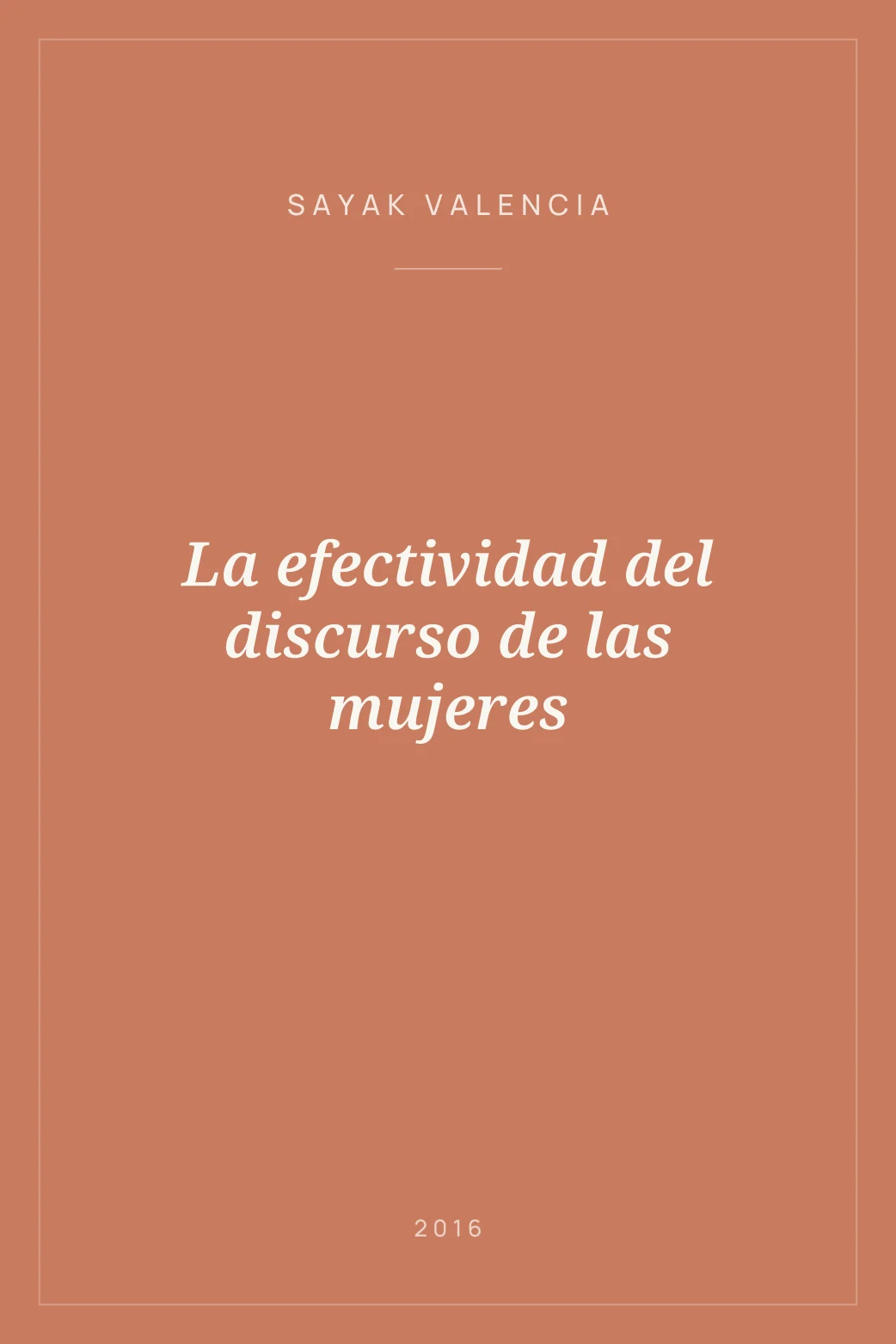 Portada de La efectividad del discurso de las mujeres