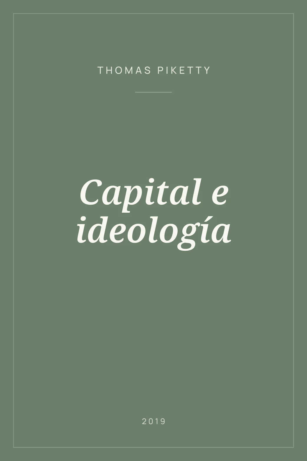 Portada de Capital e ideología