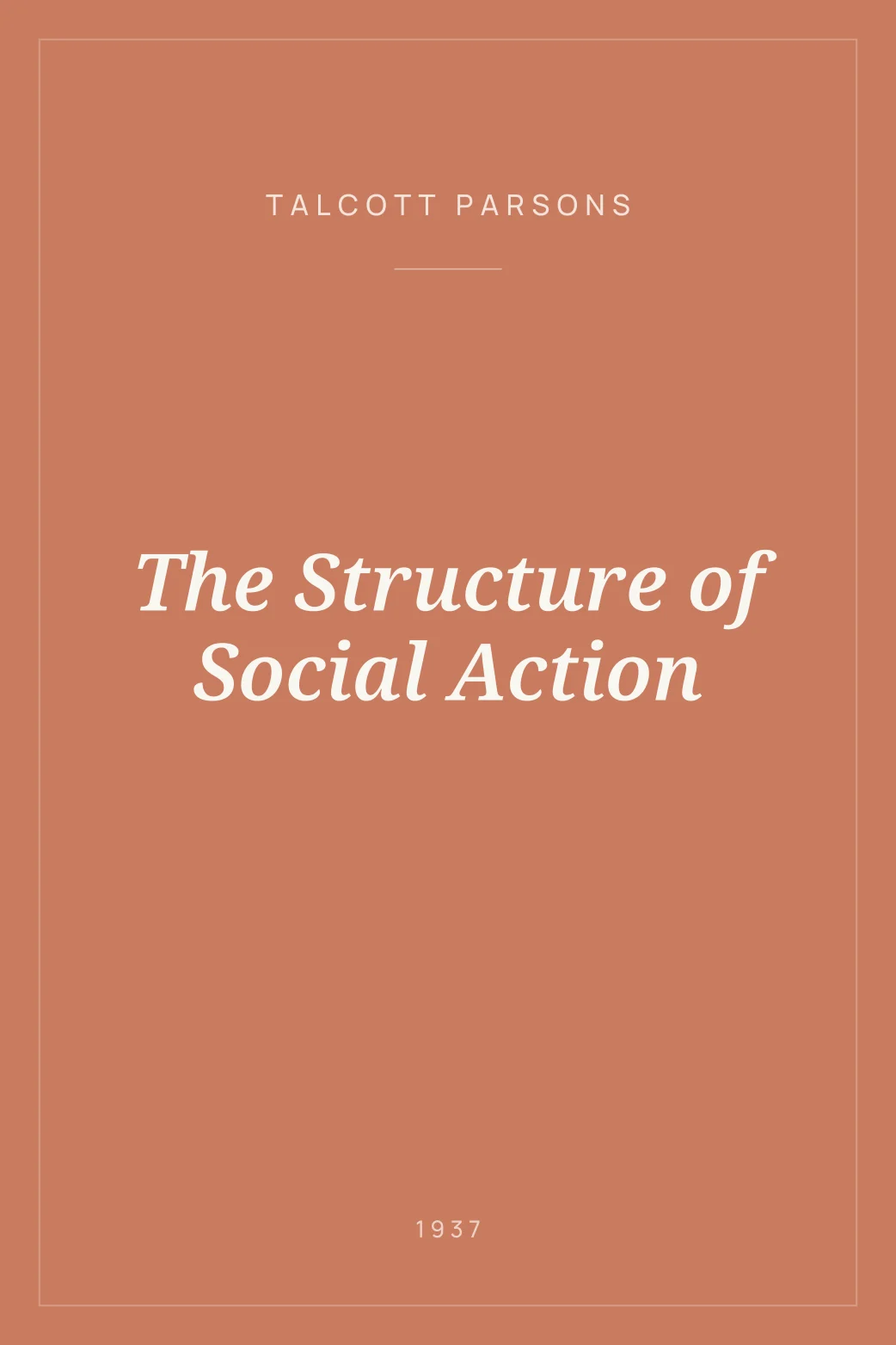 Portada de The Structure of Social Action