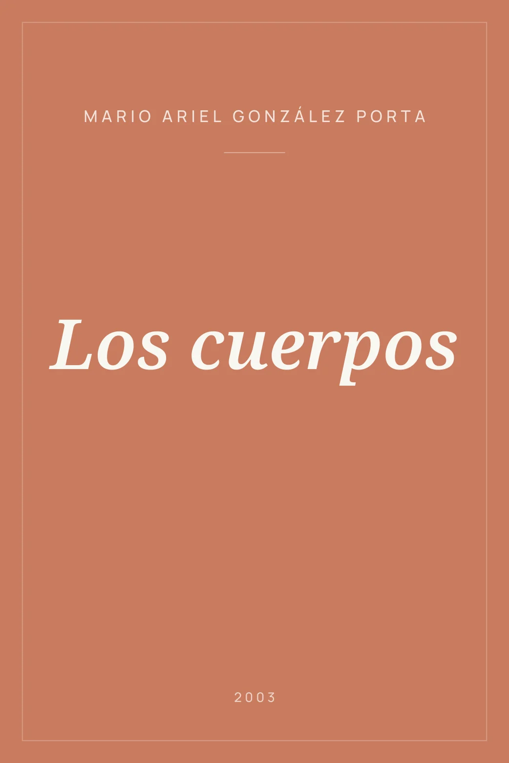 Portada de Los cuerpos