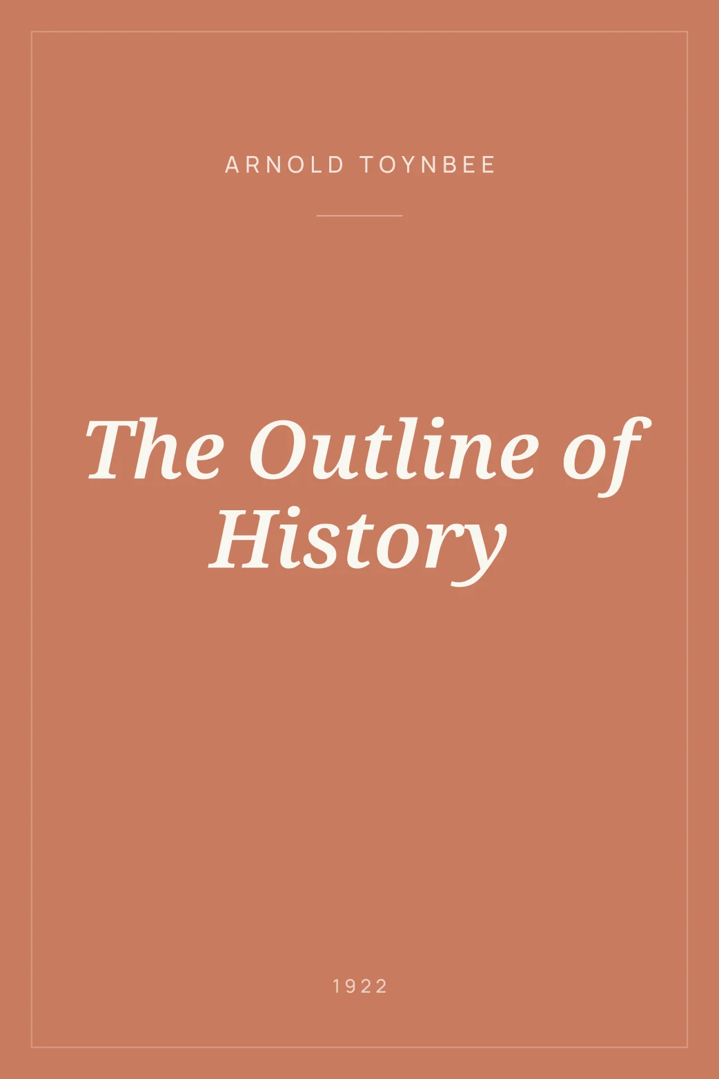 Portada de The Outline of History