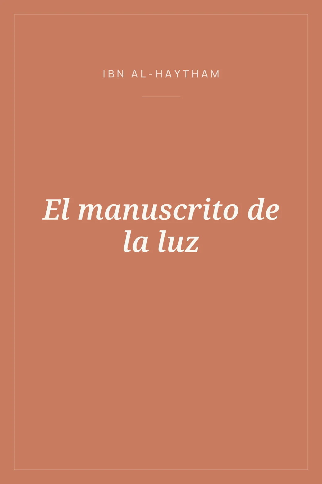 Portada de El manuscrito de la luz