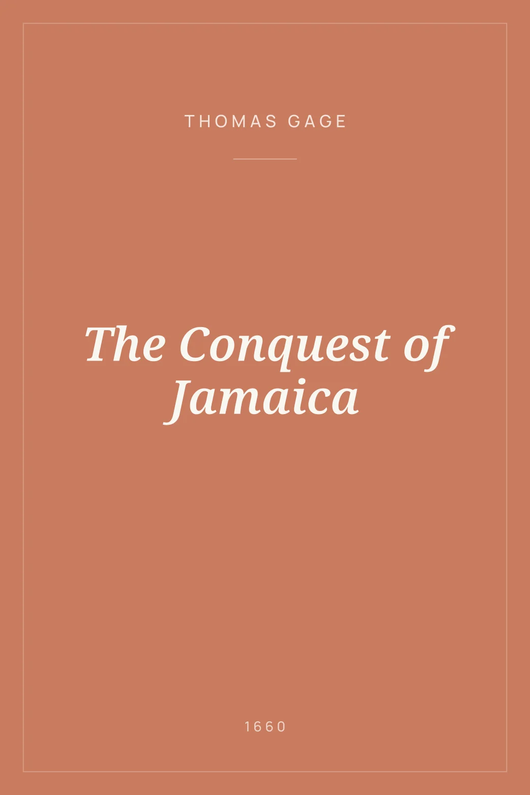 Portada de The Conquest of Jamaica