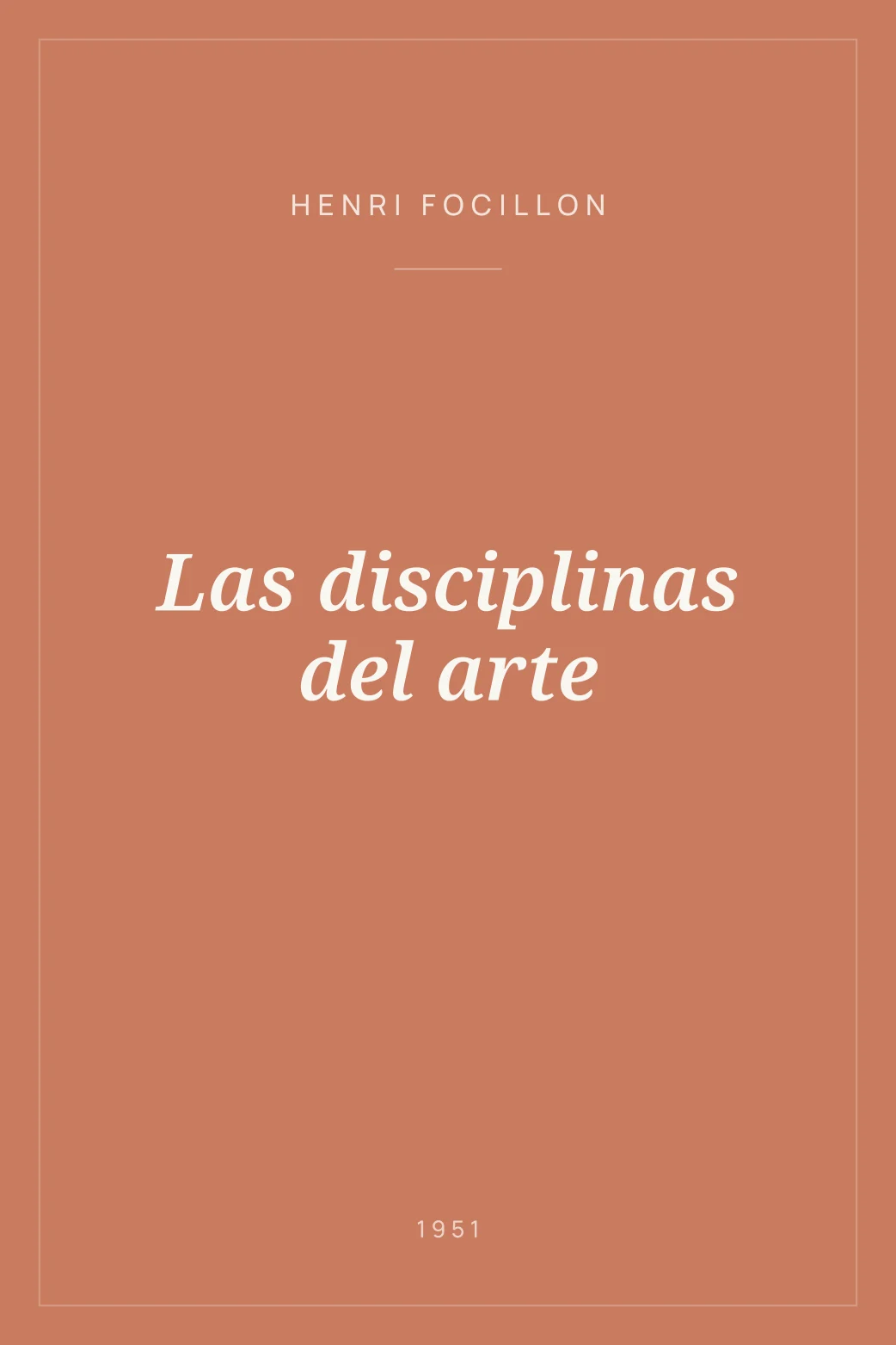 Portada de Las disciplinas del arte