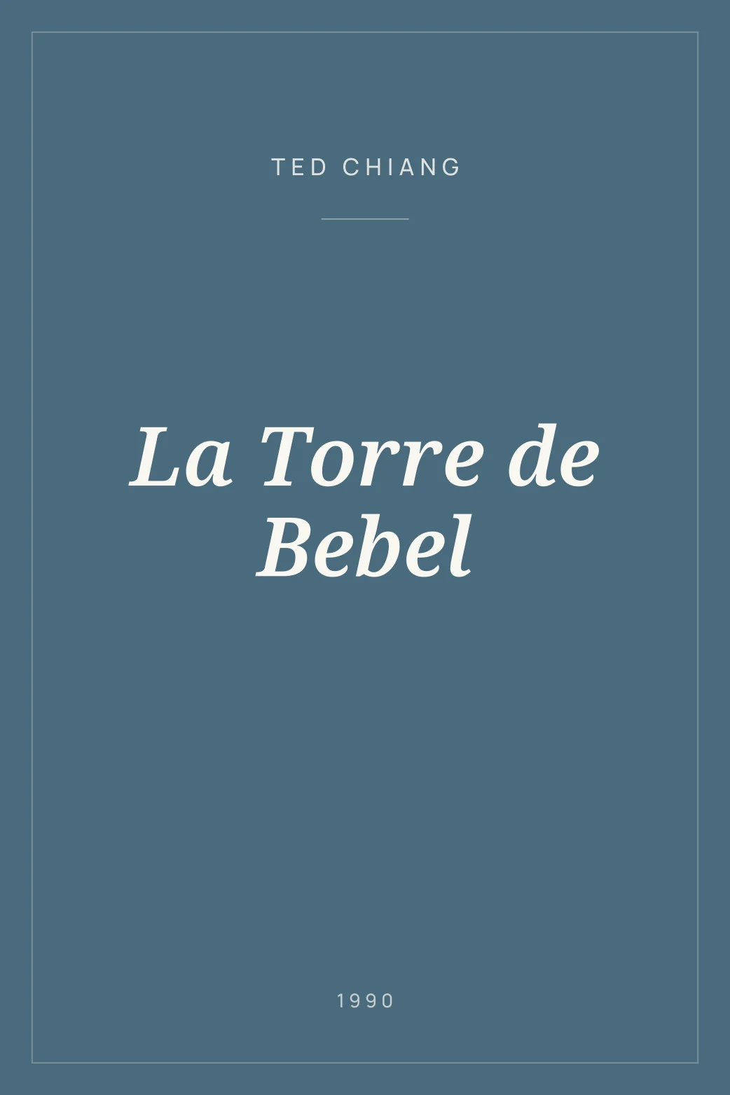 Portada de La Torre de Bebel