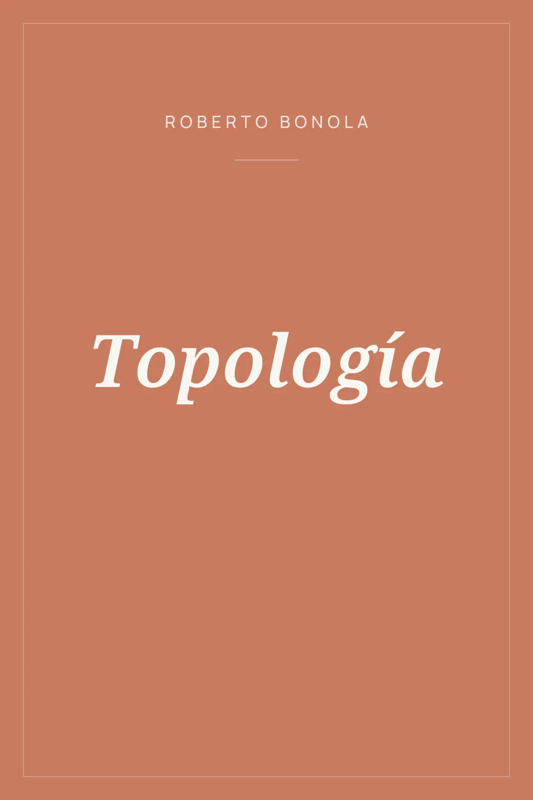 Portada de Topología