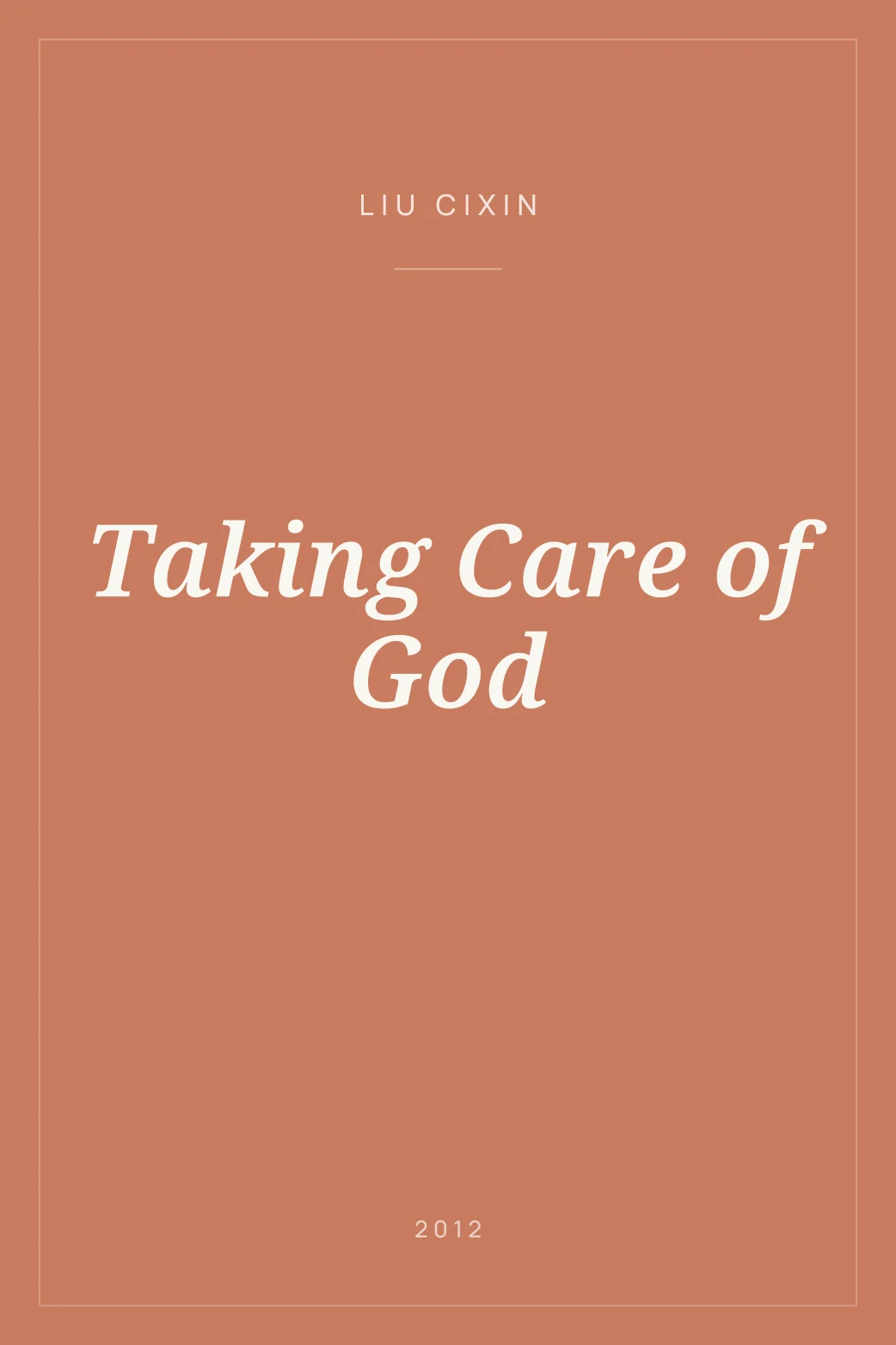 Portada de Taking Care of God