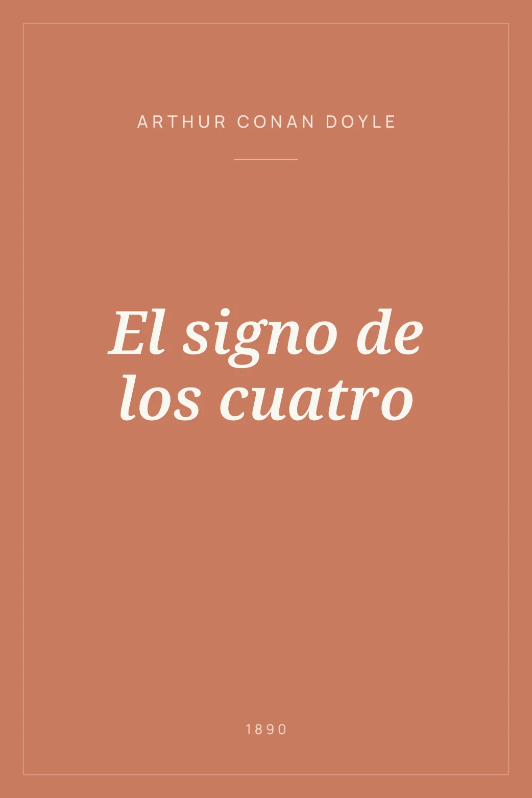 Portada de El signo de los cuatro