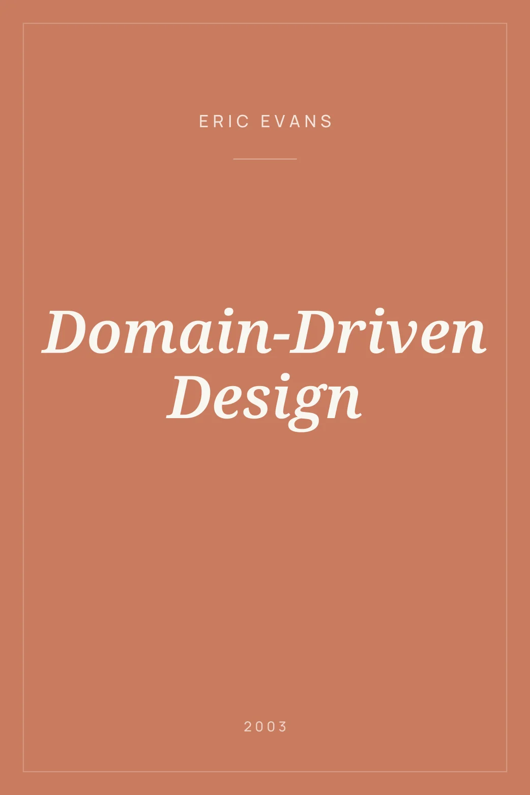 Portada de Domain-Driven Design