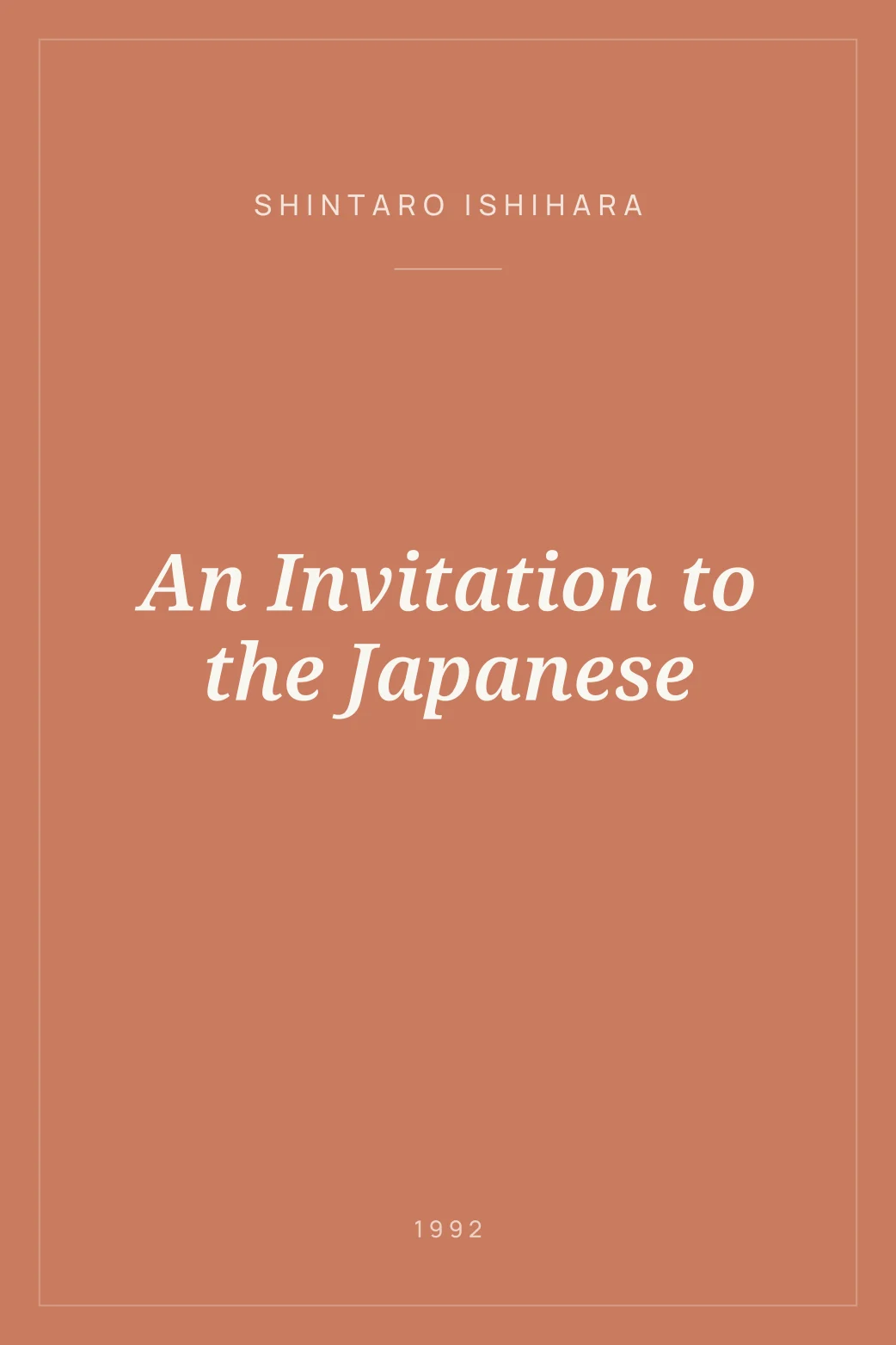 Portada de An Invitation to the Japanese