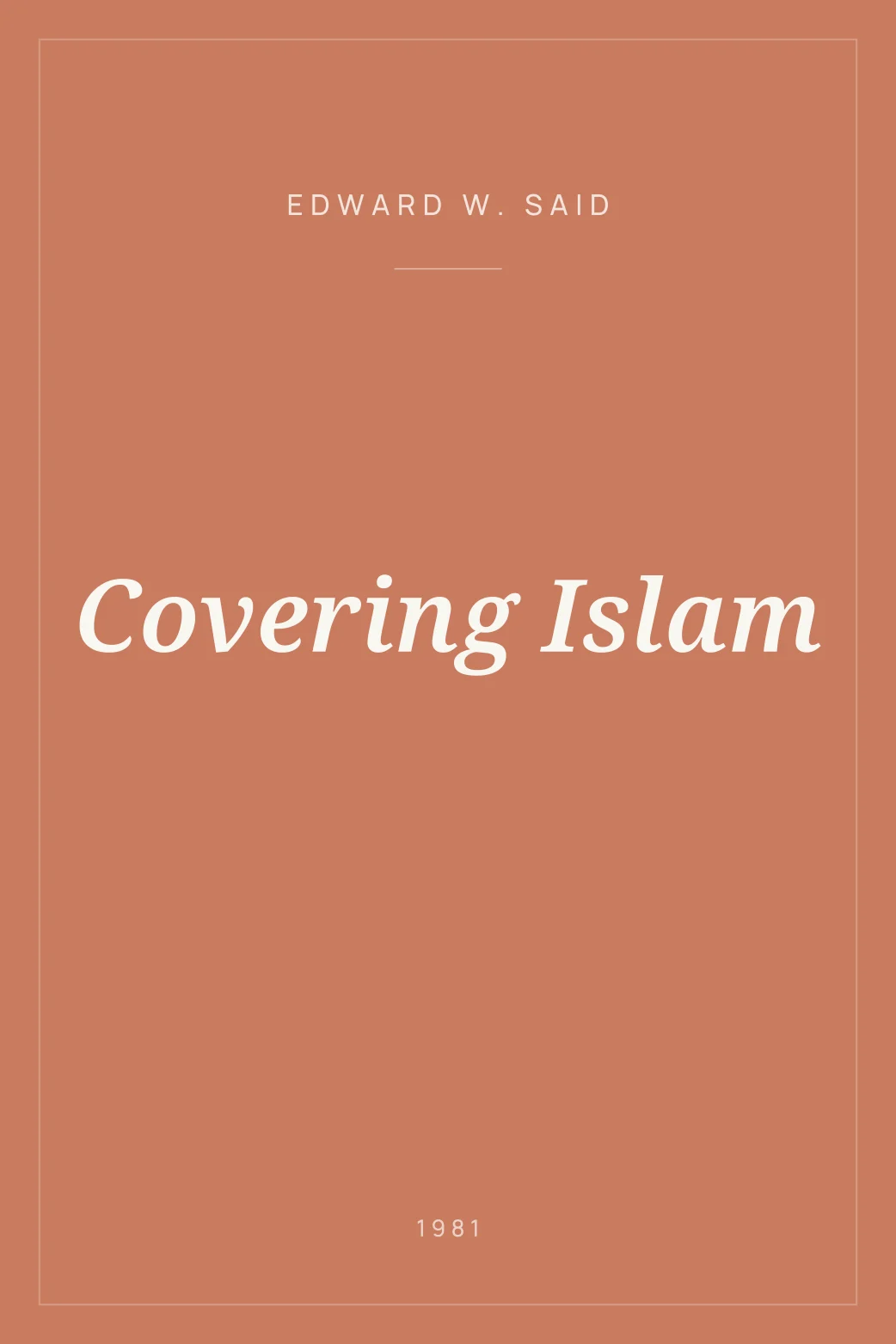 Portada de Covering Islam