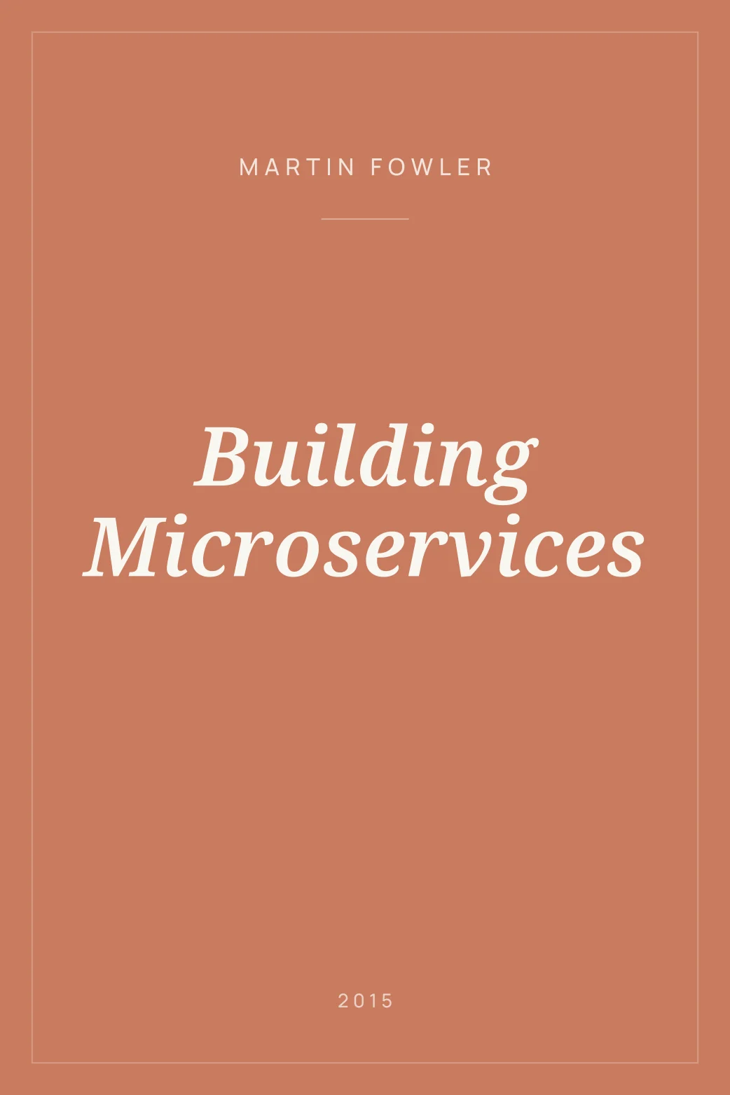 Portada de Building Microservices