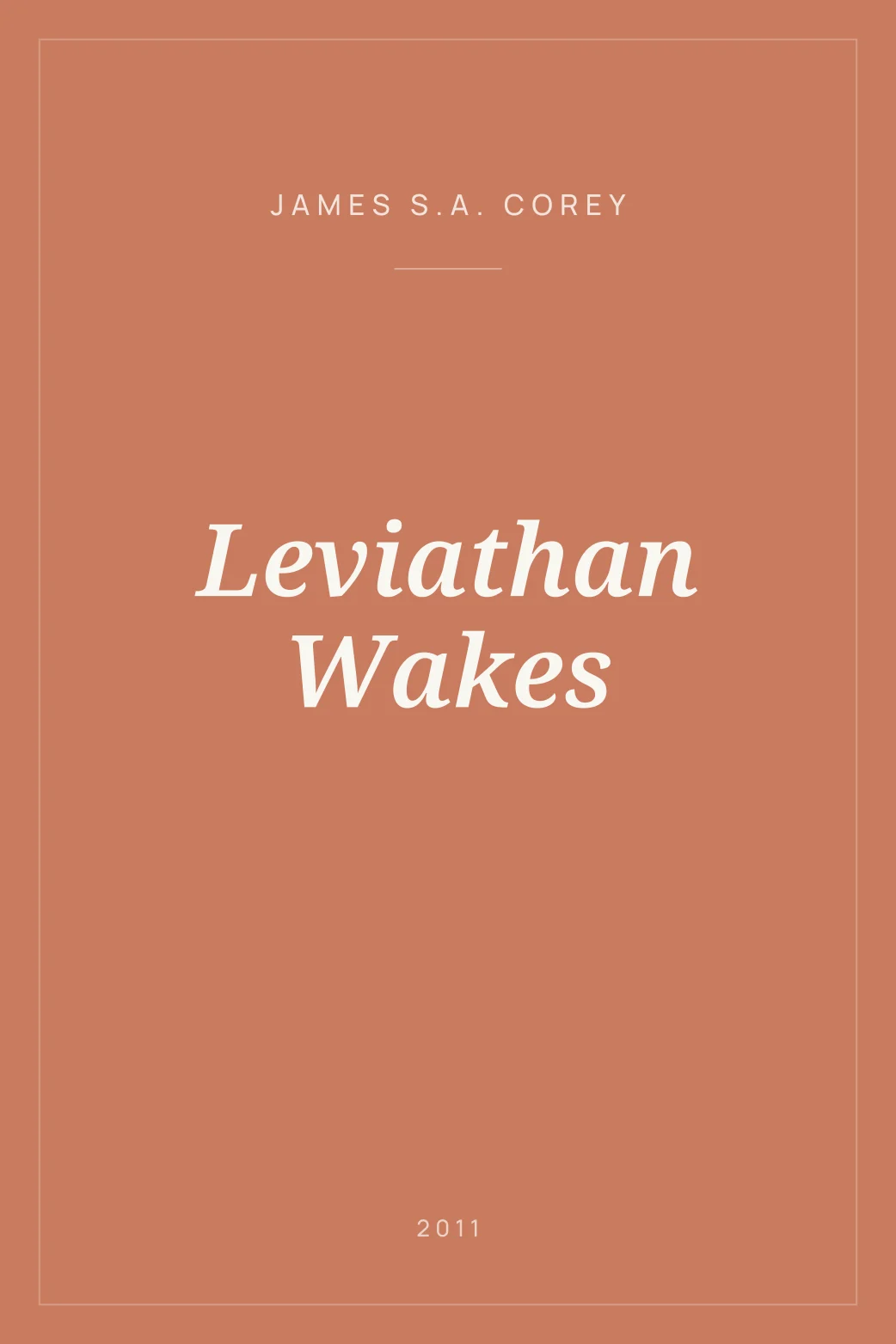 Portada de Leviathan Wakes