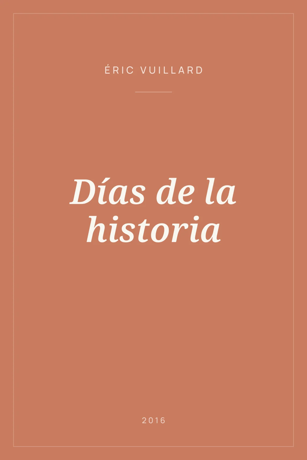 Portada de Días de la historia