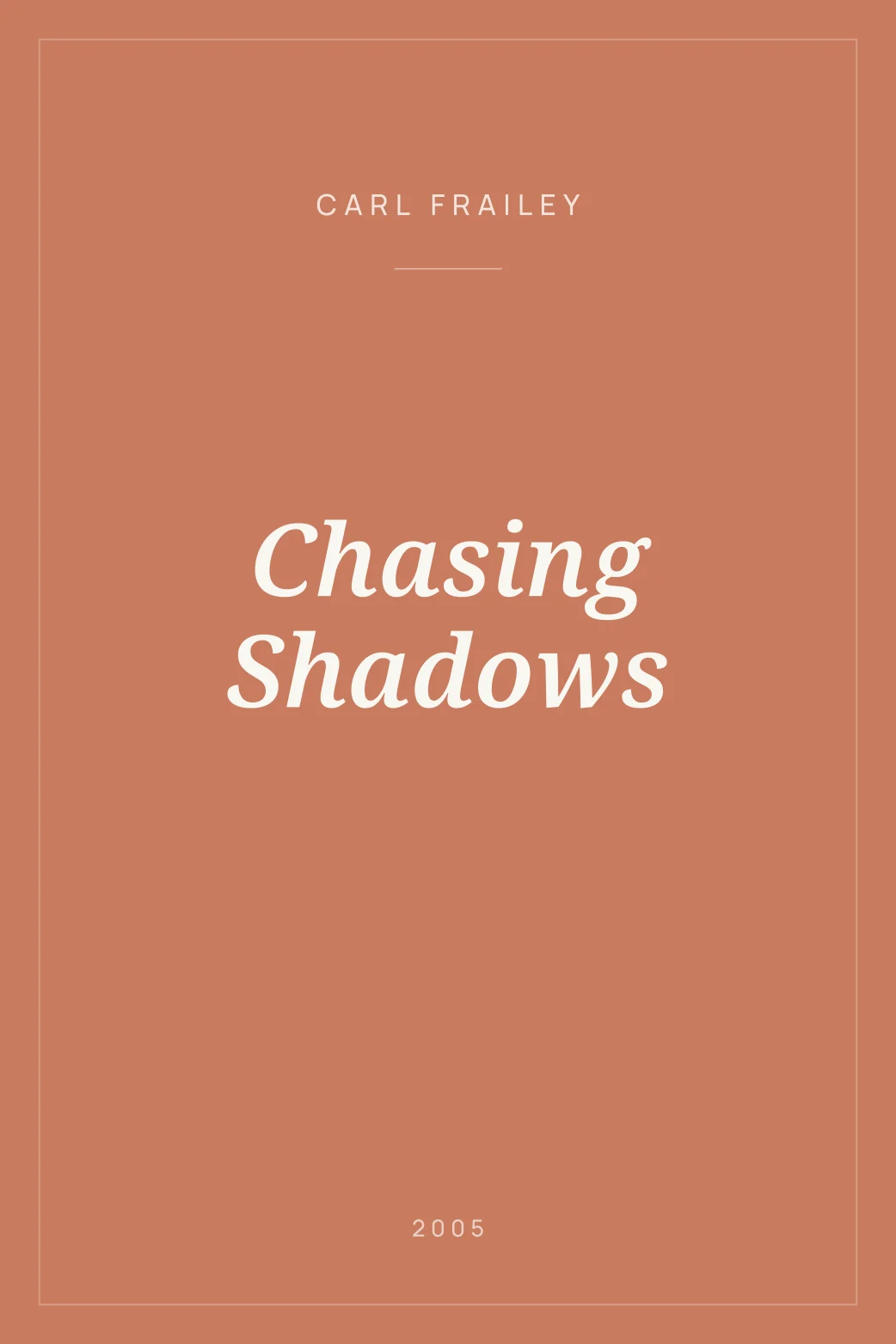 Portada de Chasing Shadows