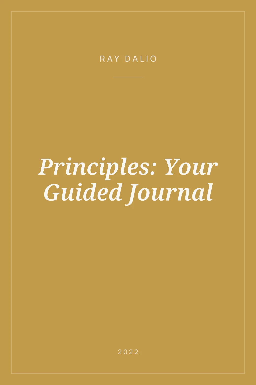 Portada de Principles: Your Guided Journal
