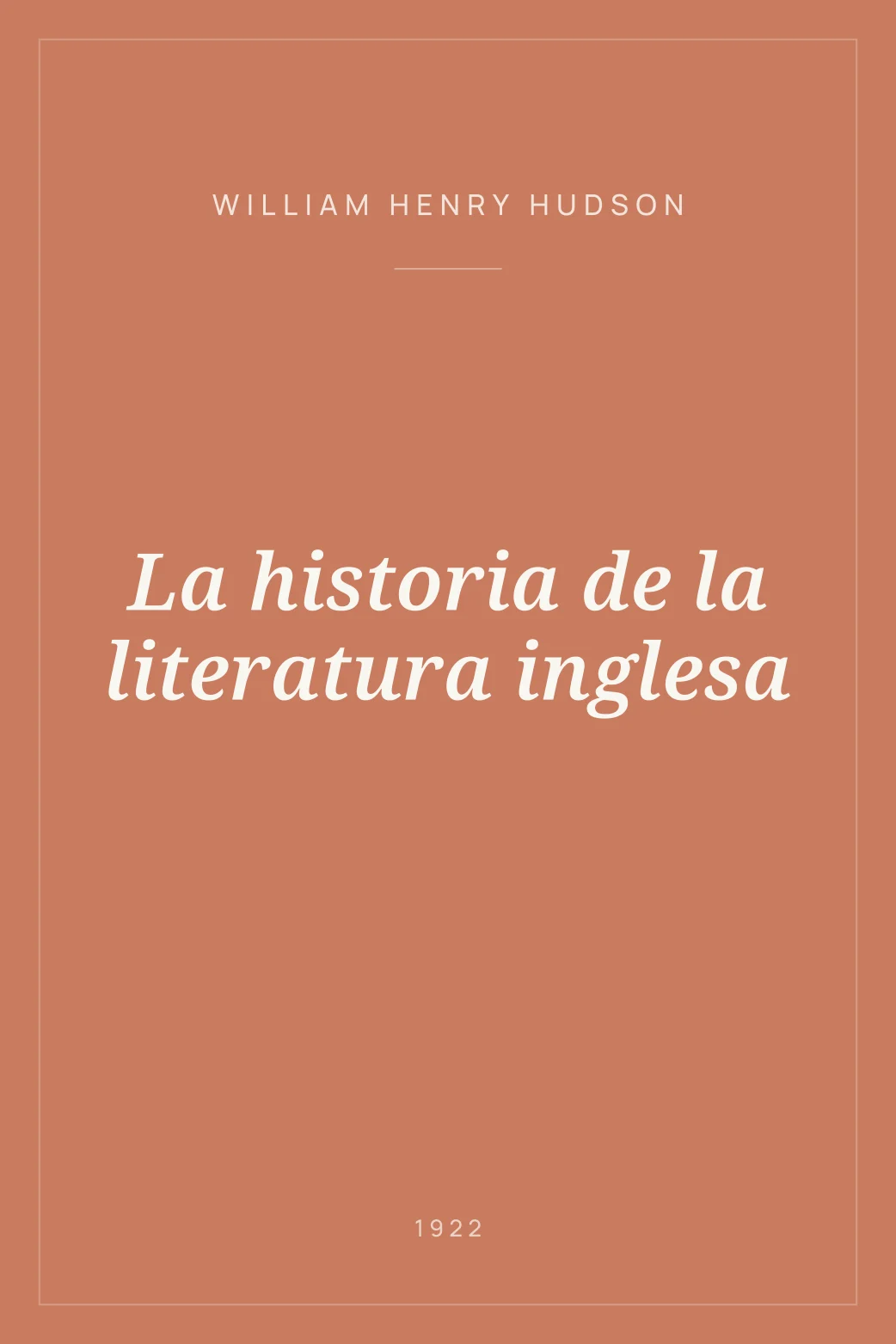 Portada de La historia de la literatura inglesa