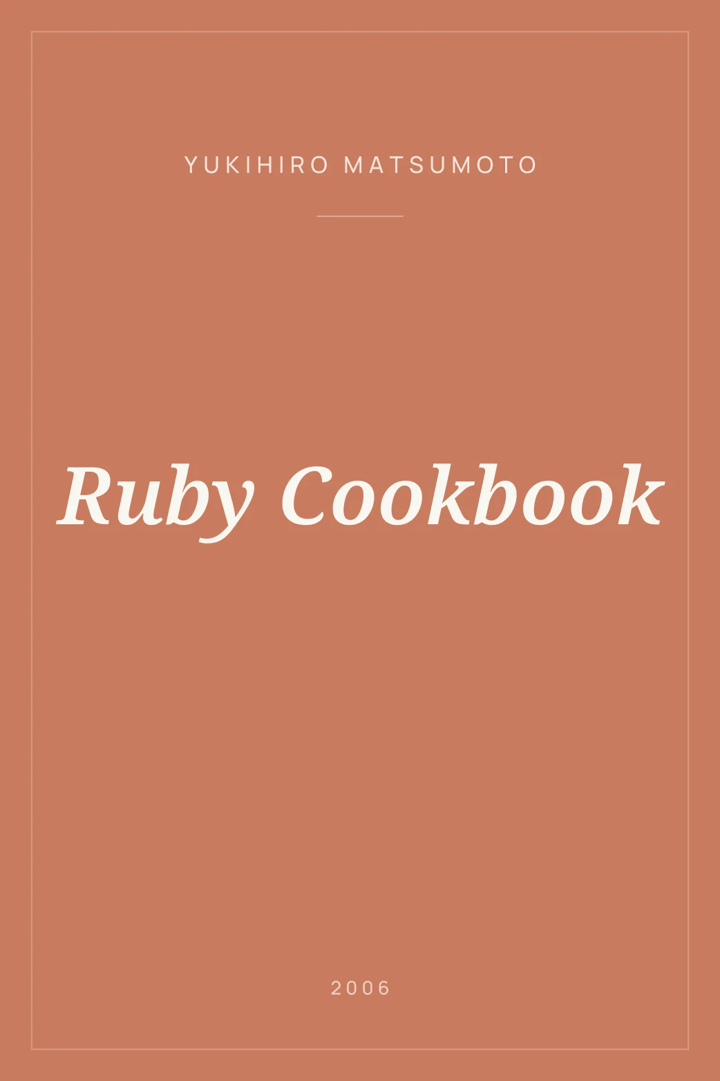 Portada de Ruby Cookbook