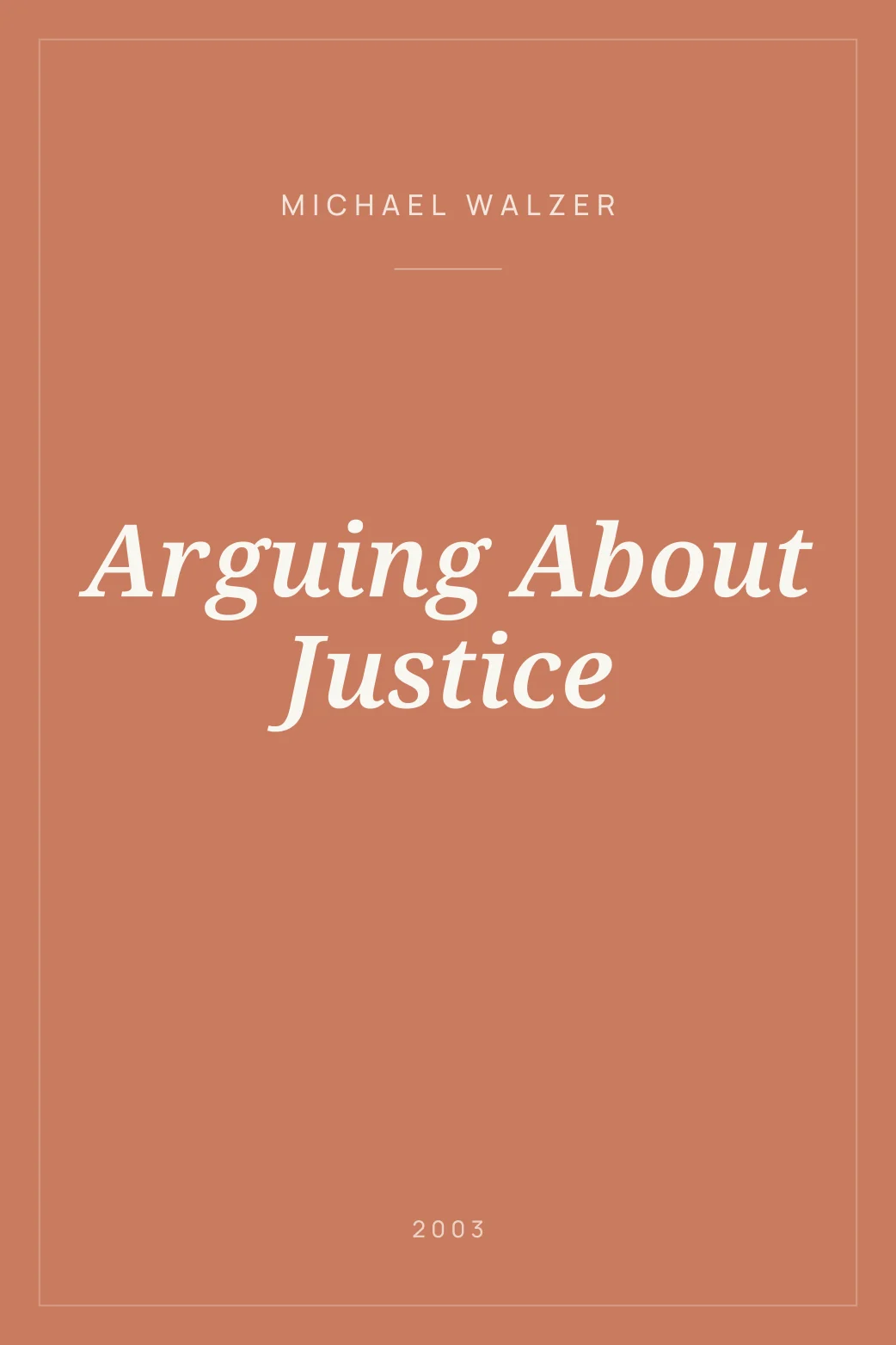 Portada de Arguing About Justice