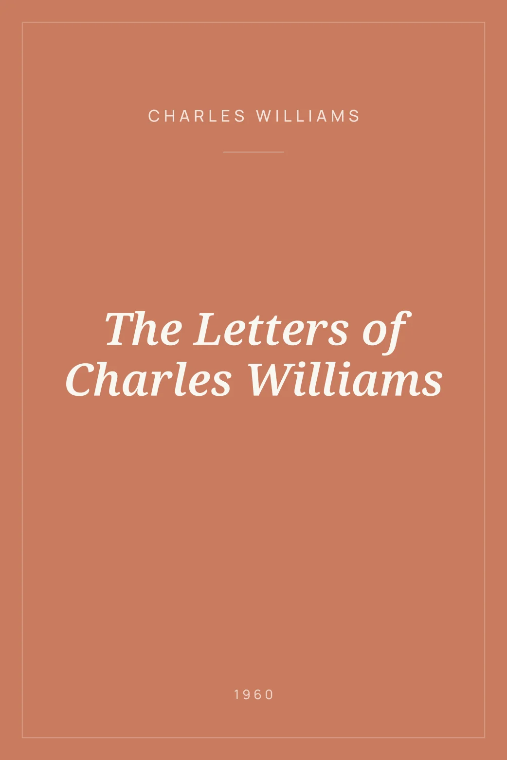 Portada de The Letters of Charles Williams