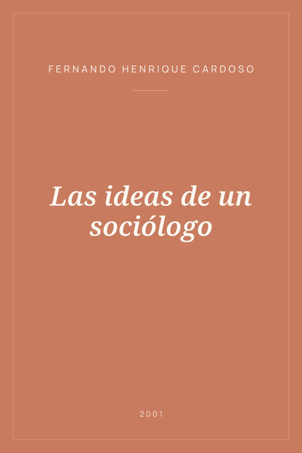 Portada de Las ideas de un sociólogo