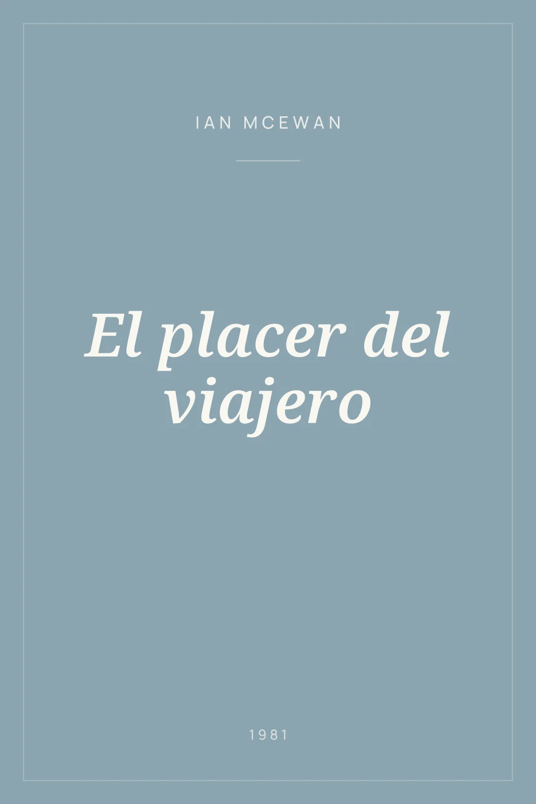 Portada de El placer del viajero