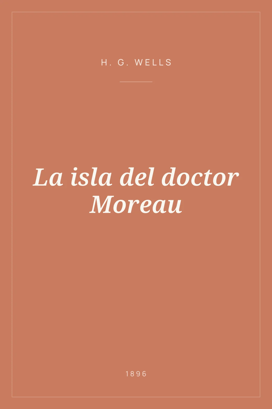 Portada de La isla del doctor Moreau