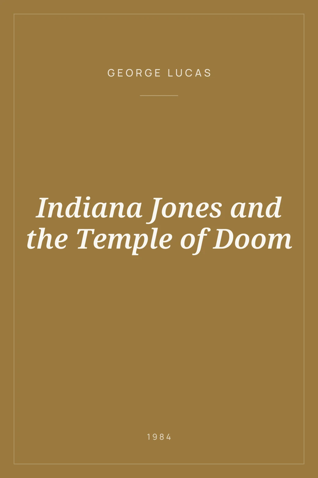 Portada de Indiana Jones and the Temple of Doom