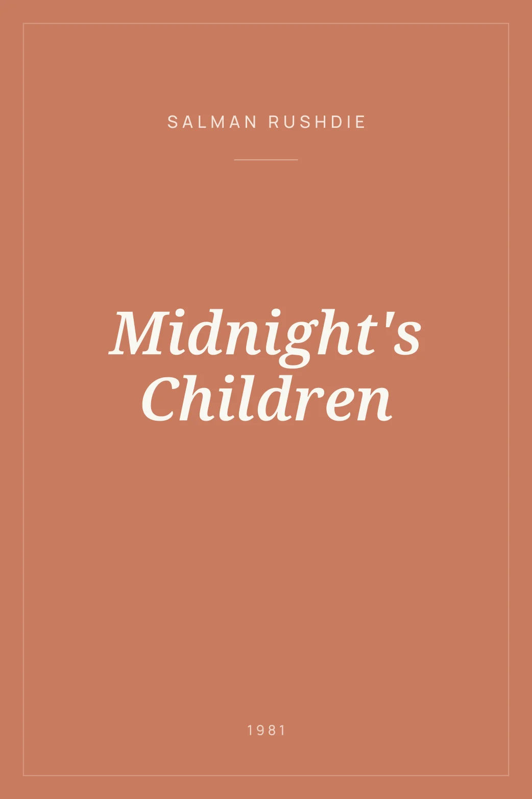 Portada de Midnight's Children