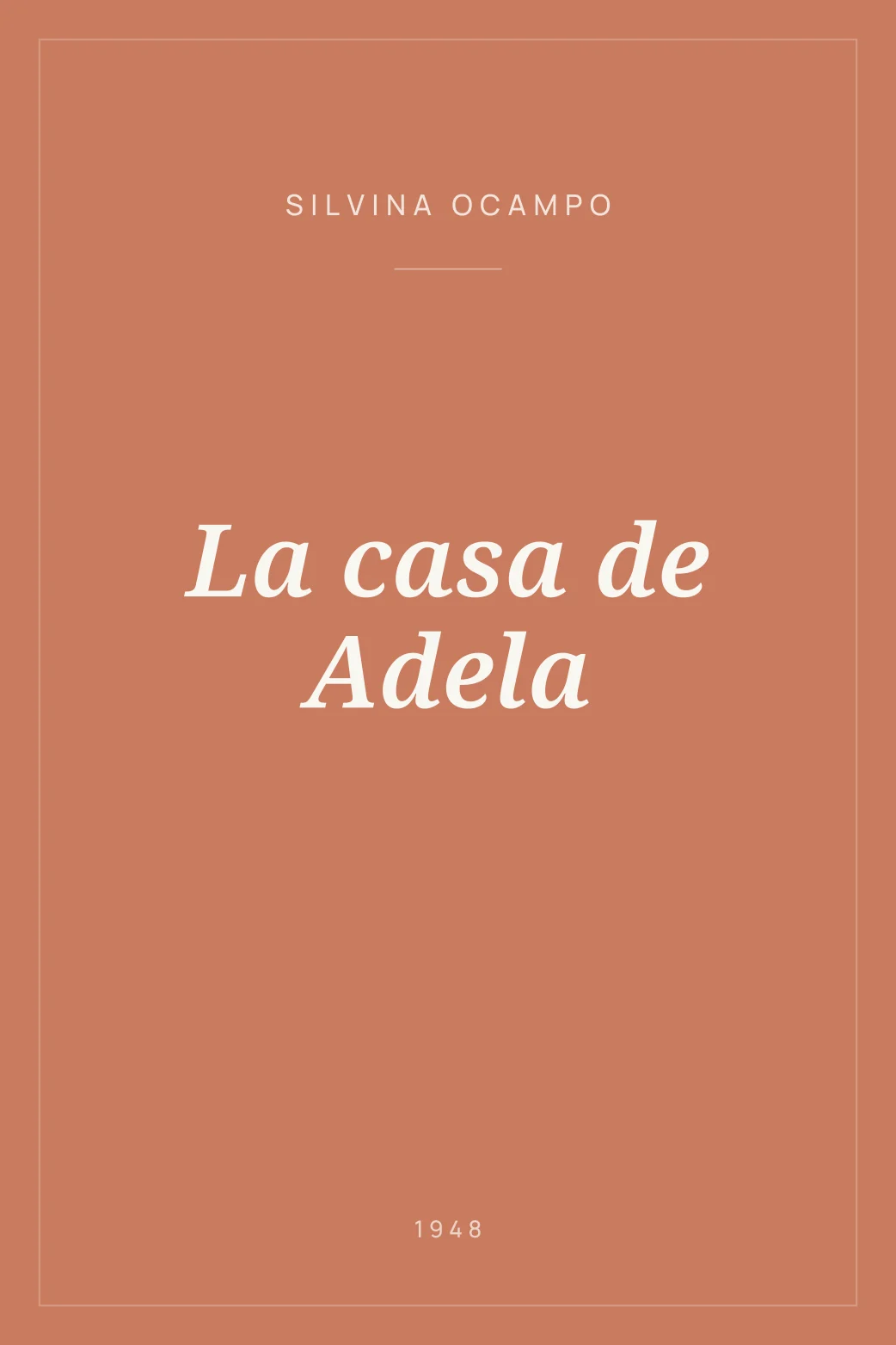 Portada de La casa de Adela
