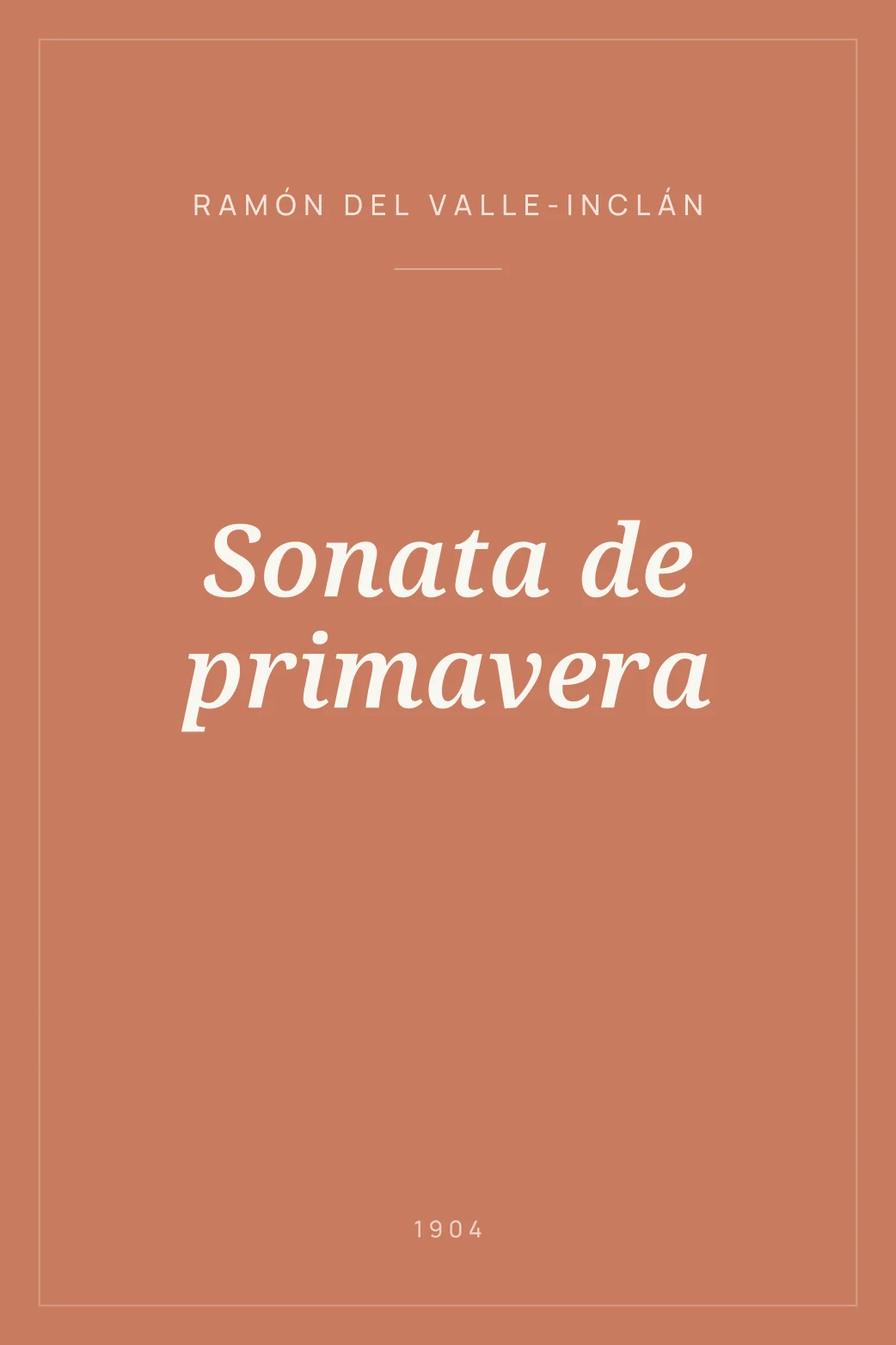 Portada de Sonata de primavera