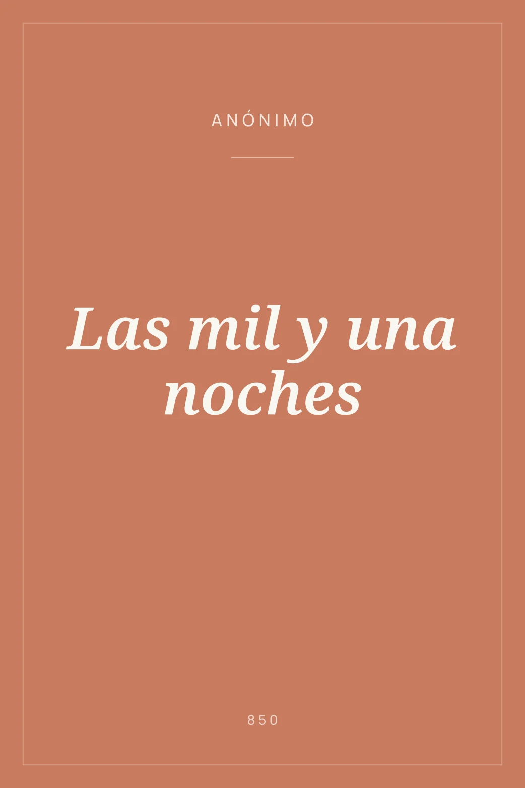 Portada de Las mil y una noches