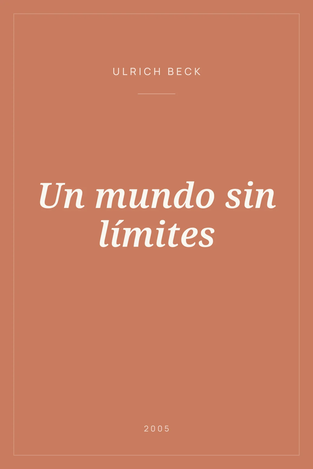 Portada de Un mundo sin límites