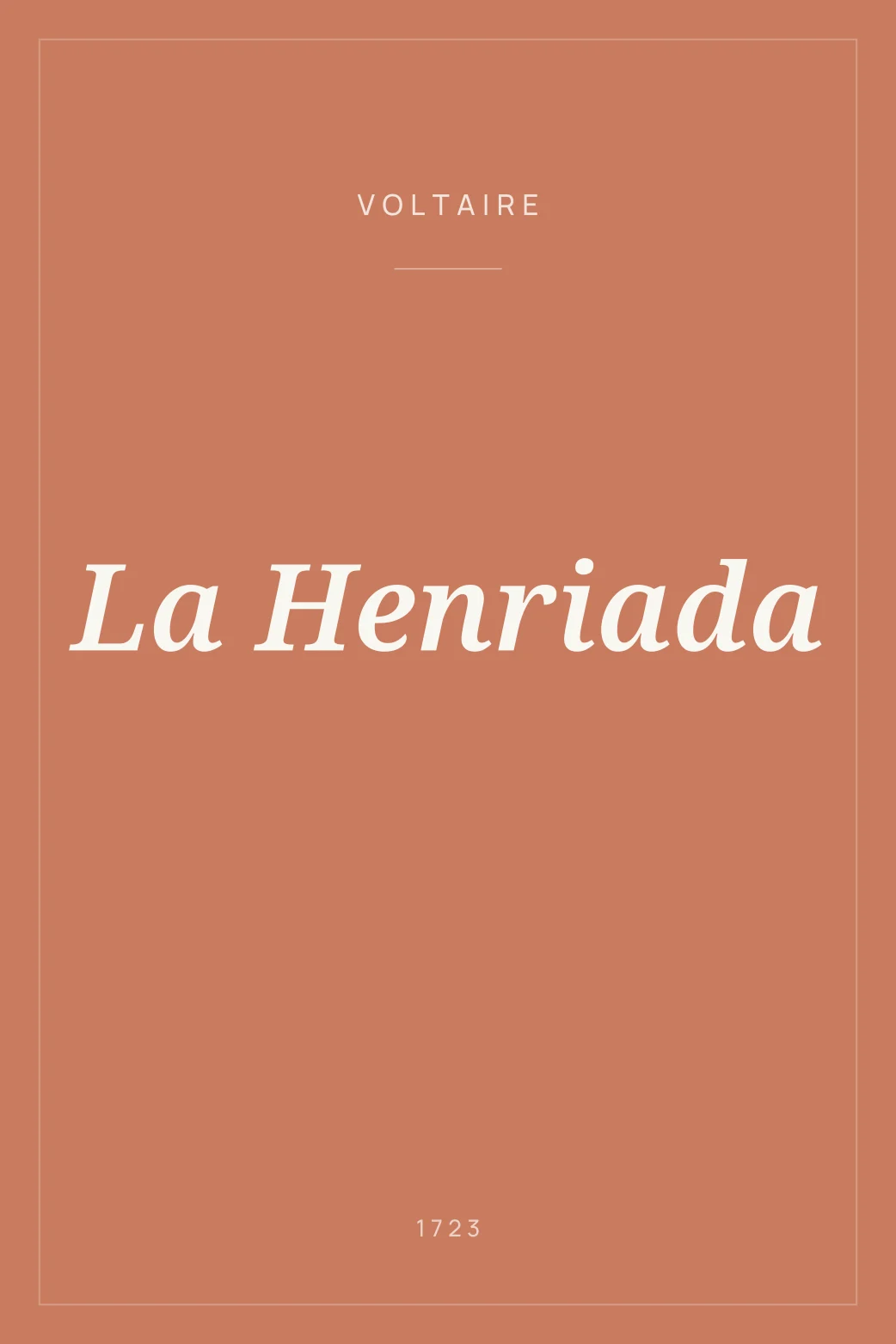 Portada de La Henriada