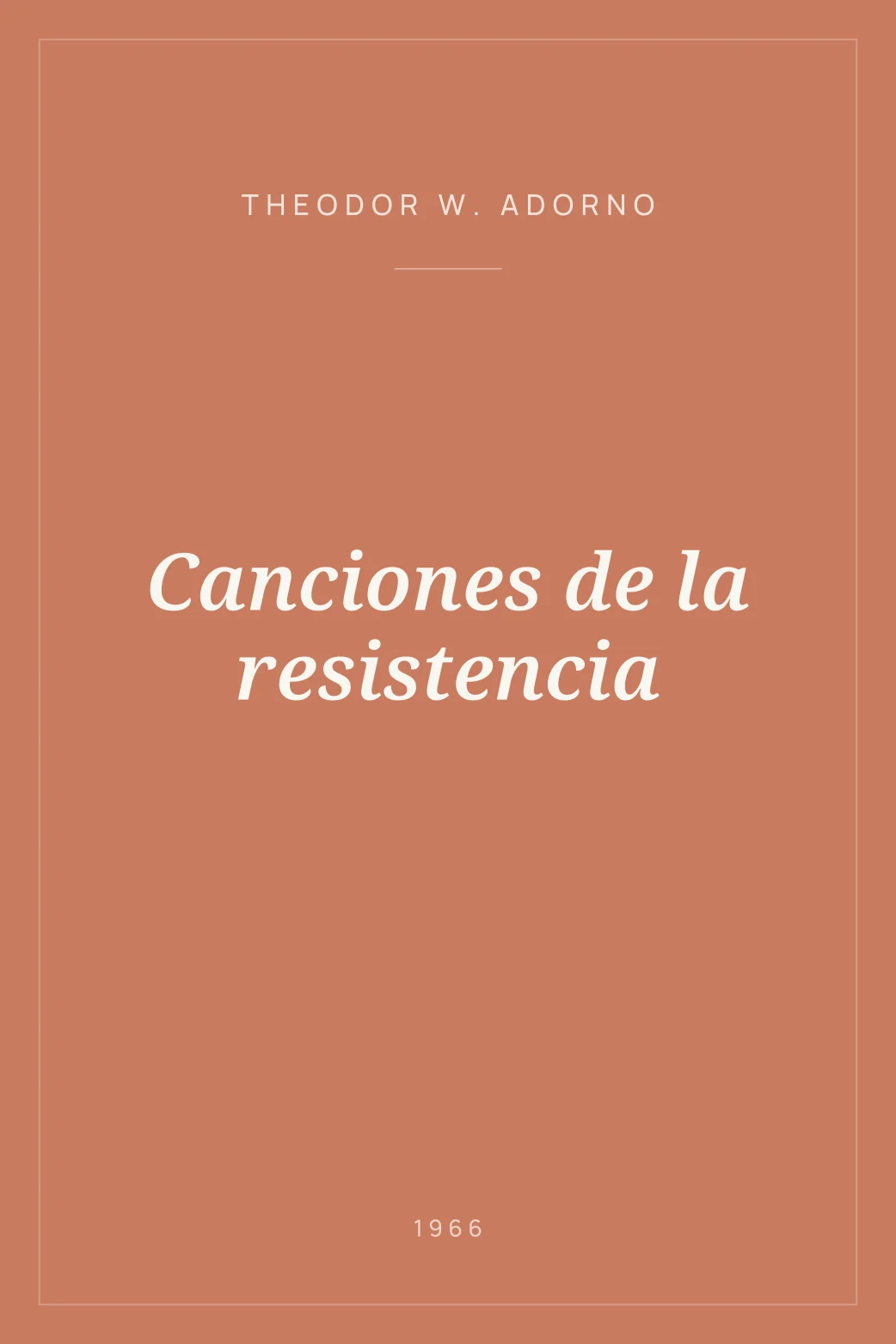 Portada de Canciones de la resistencia