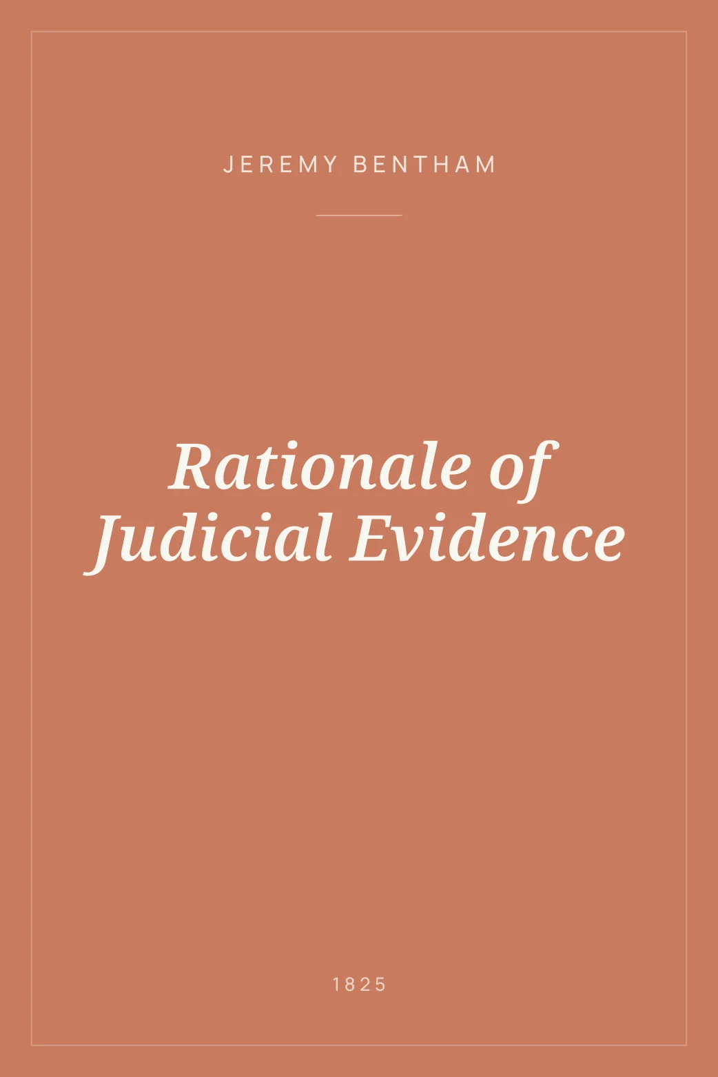 Portada de Rationale of Judicial Evidence