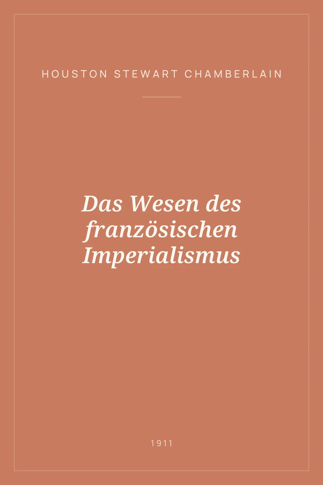 Portada de Das Wesen des französischen Imperialismus