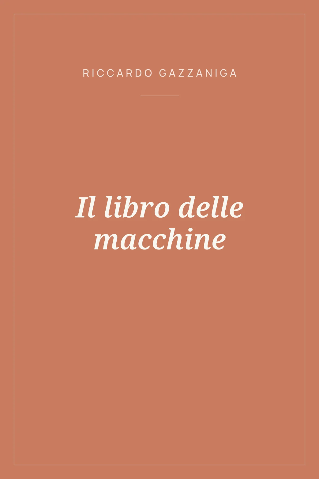 Portada de Il libro delle macchine