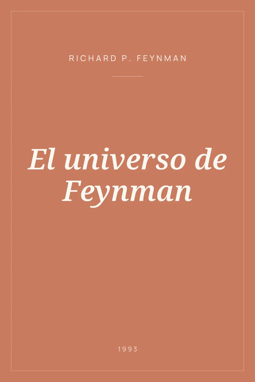 Portada de El universo de Feynman