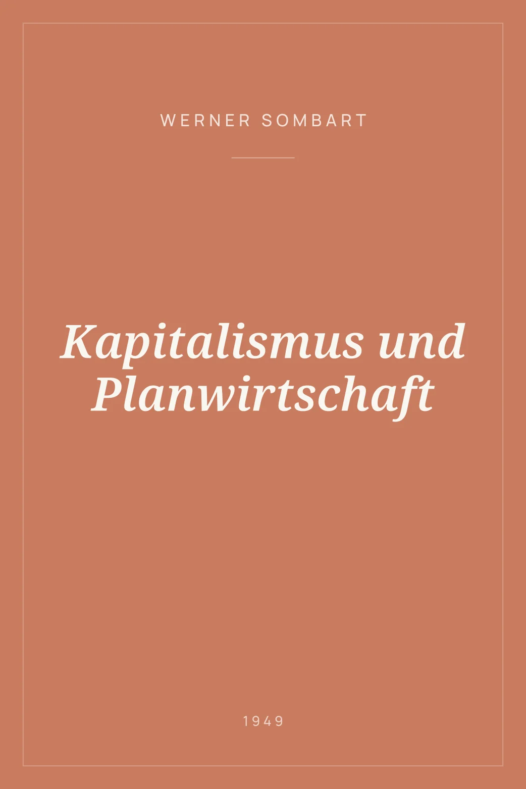 Portada de Kapitalismus und Planwirtschaft