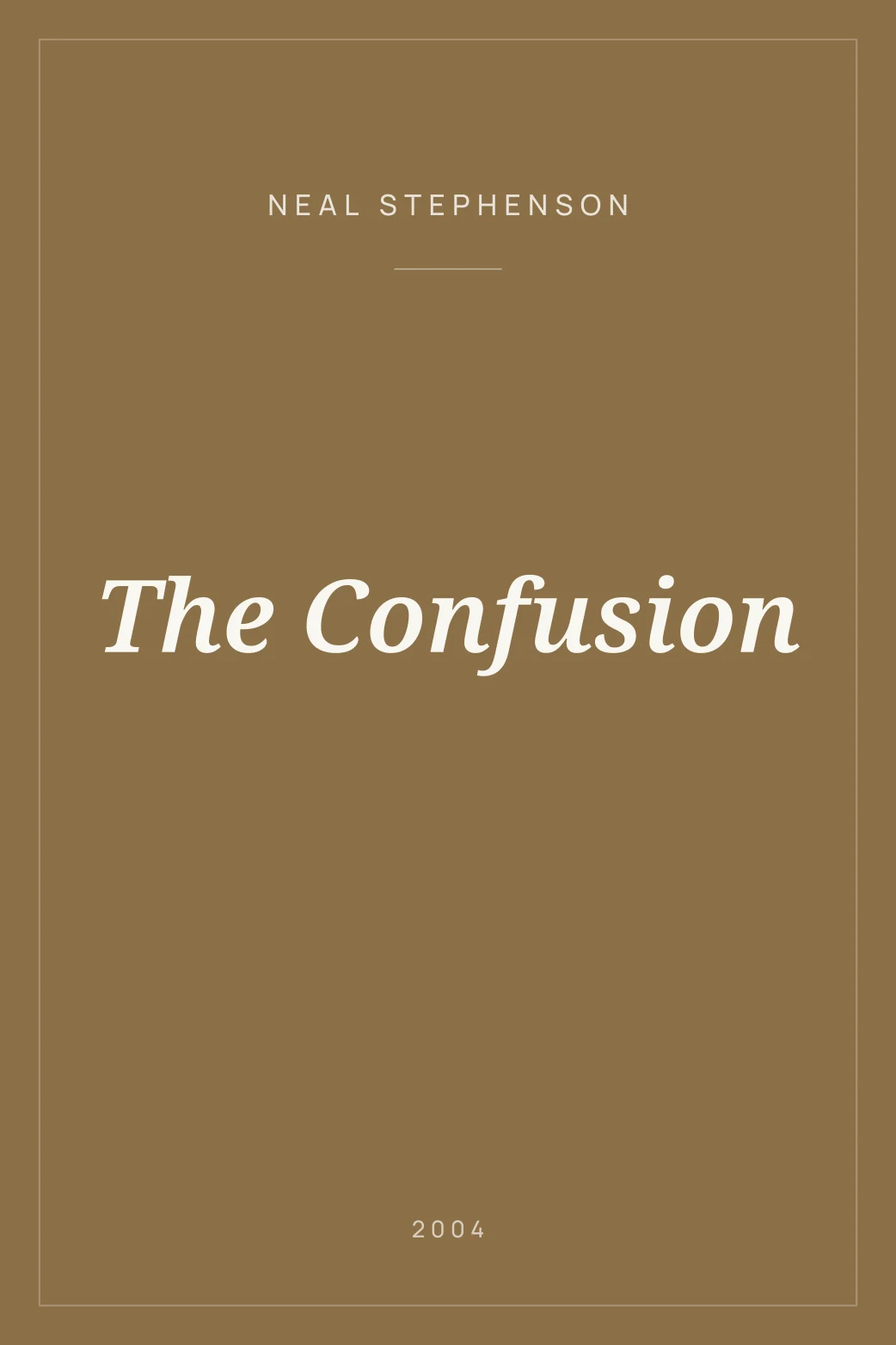 Portada de The Confusion