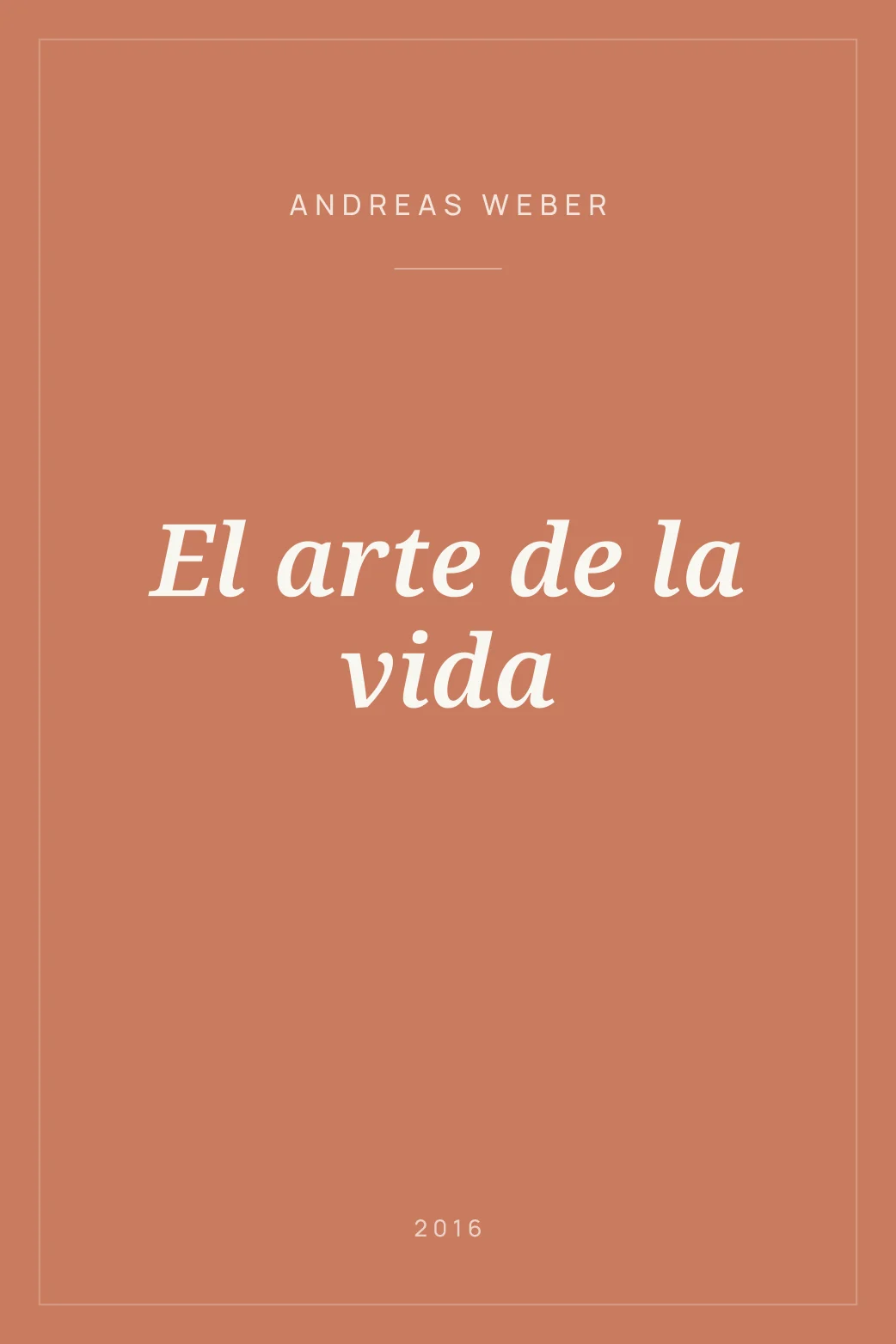 Portada de El arte de la vida