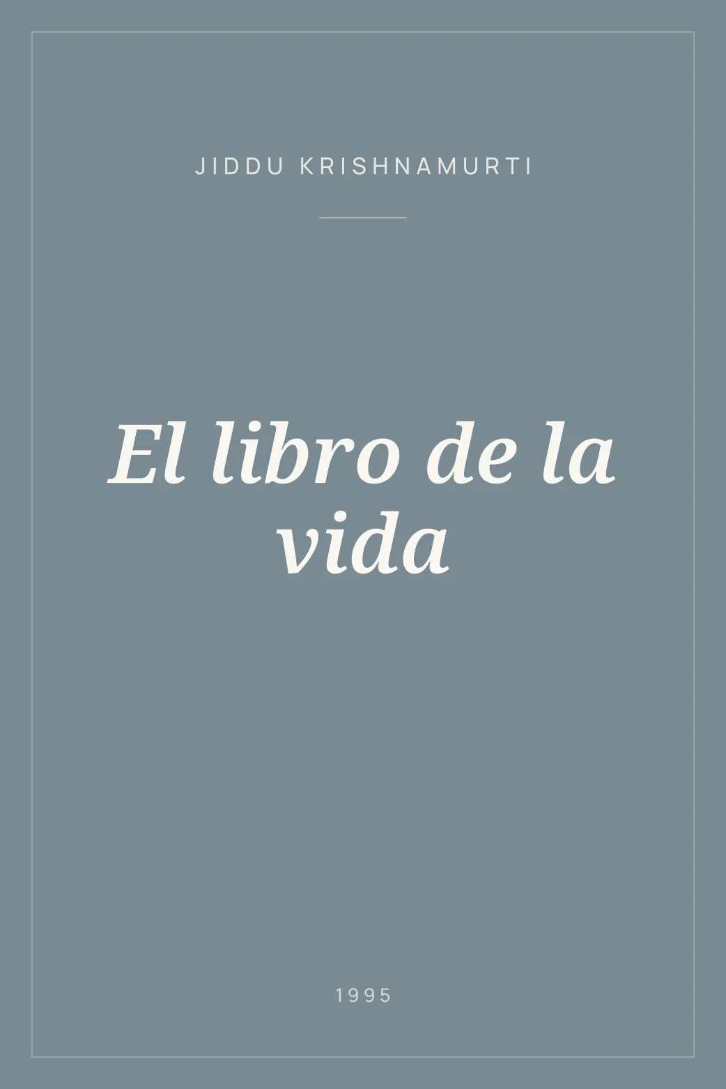 Portada de El libro de la vida
