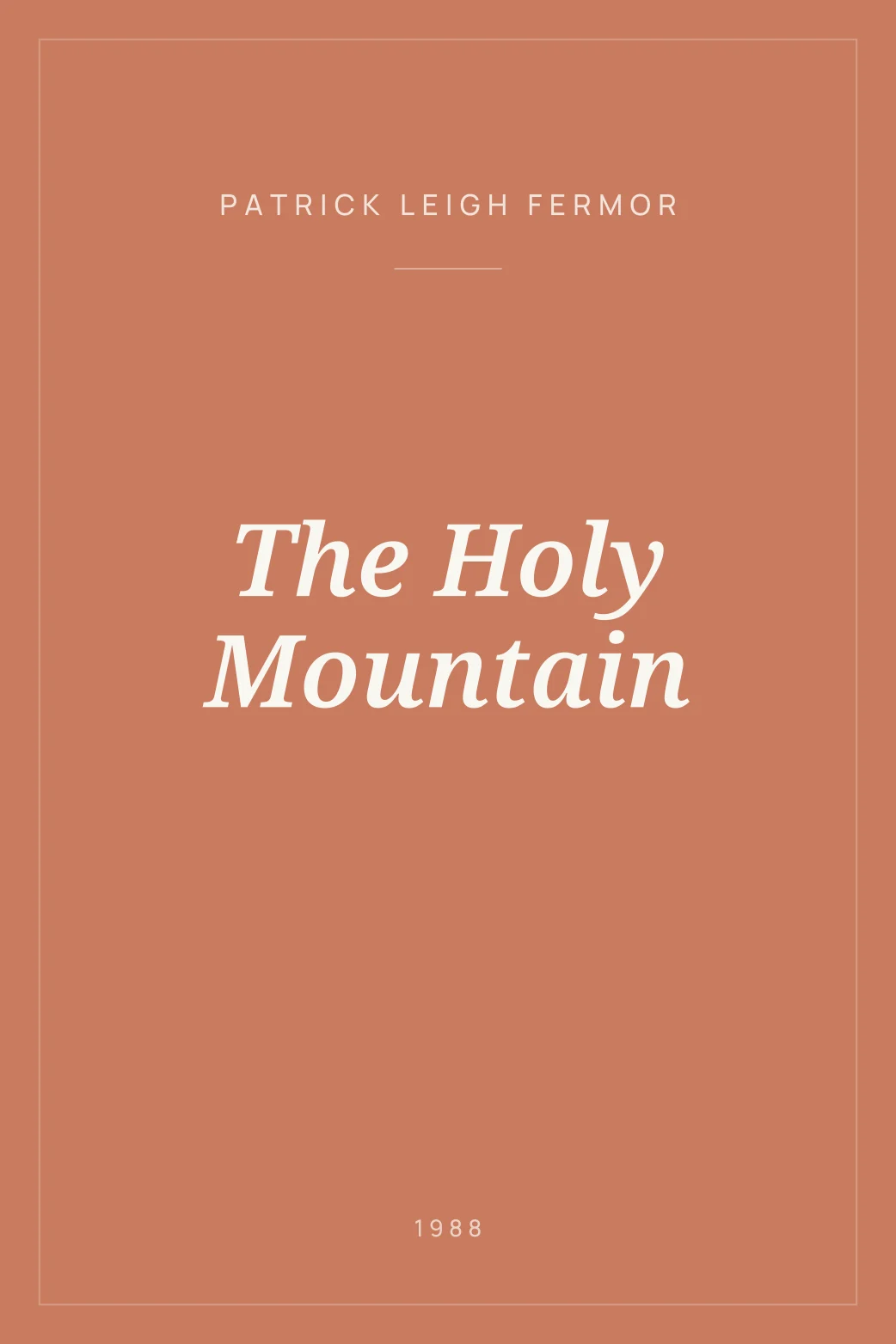 Portada de The Holy Mountain