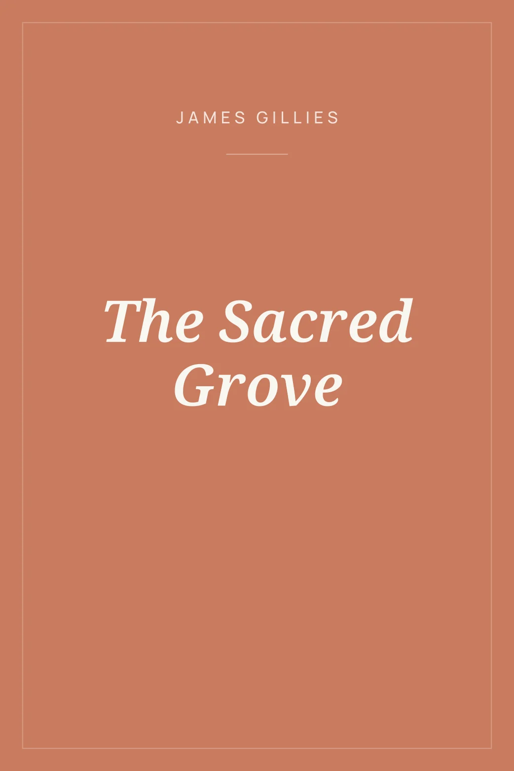 Portada de The Sacred Grove