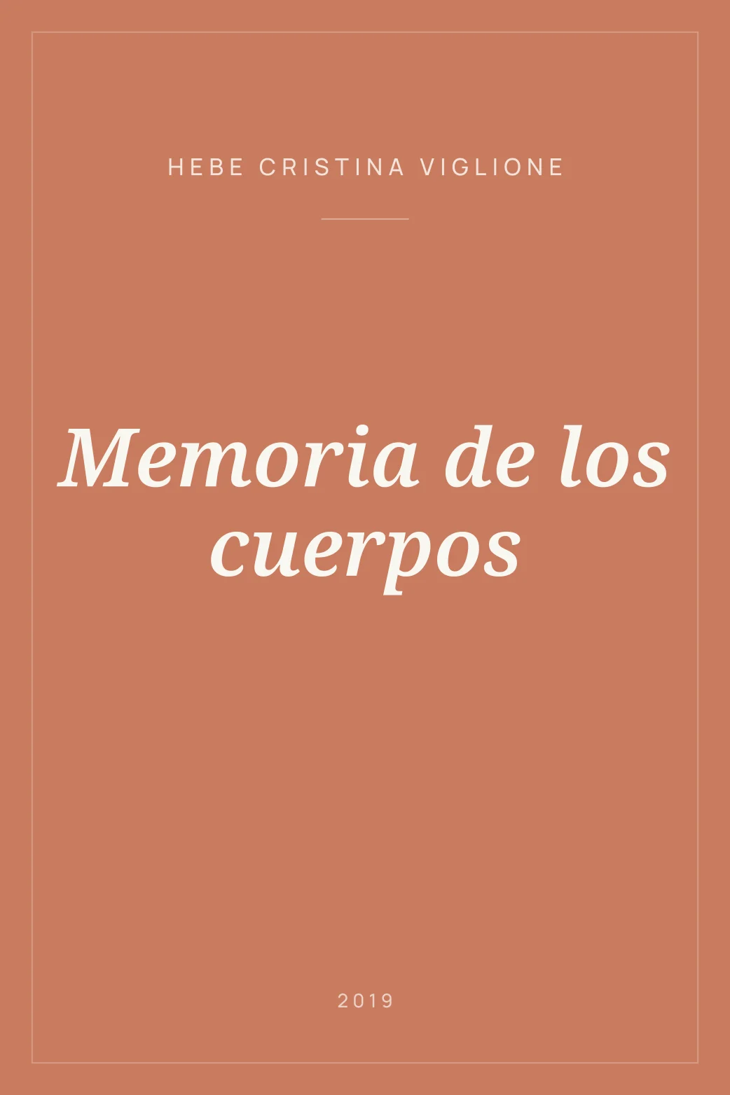 Portada de Memoria de los cuerpos