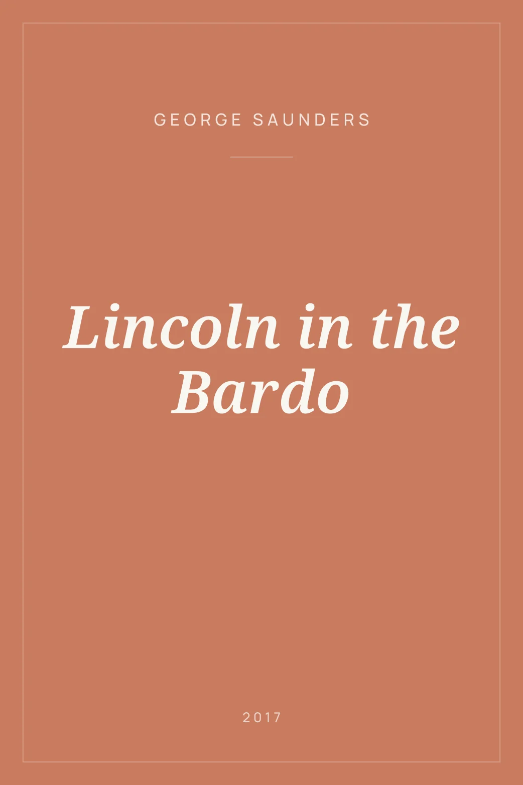 Portada de Lincoln in the Bardo