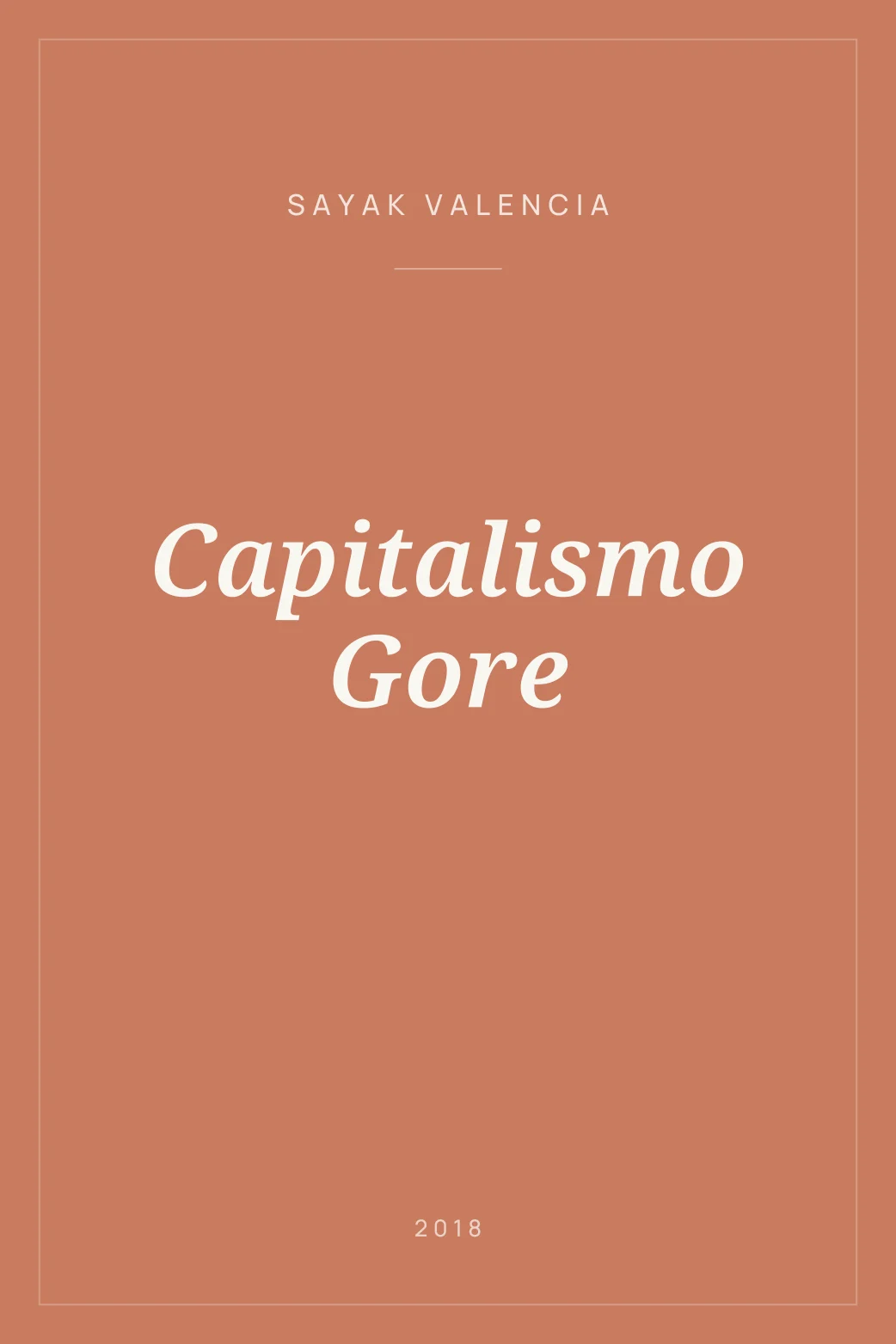 Portada de Capitalismo Gore