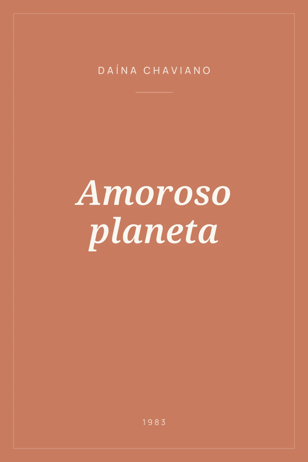 Portada de Amoroso planeta